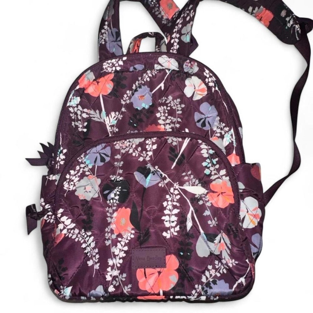Vera Bradley Quilted Small Backpack in "Pressed Flowers"